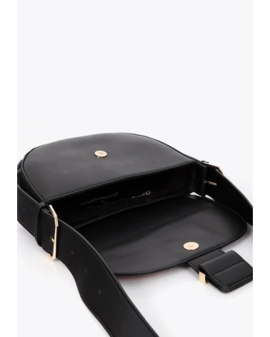 Bolso Bandolera Ojales Negro Lola Casademunt