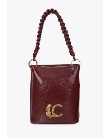 Bolso Hombro Burdeos Asa Trenzada Lola Casademunt