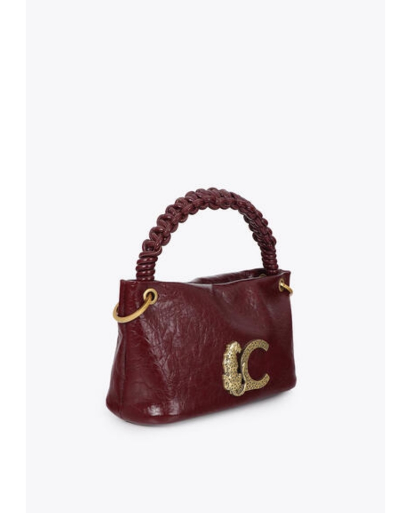 Bolso Bandolera Burdeos Asa Trenzada Lola Casademunt 2