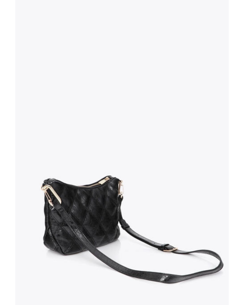 Bandolera Acolchada Negro Logo Lola Casademunt 2