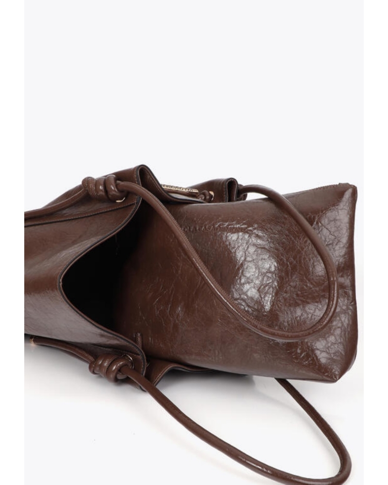 Shopper Chocolate con Dorado Lola Casademunt