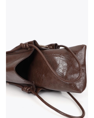 Shopper Chocolate con Dorado Lola Casademunt