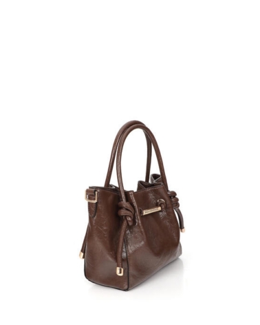 Bandolera Chocolate con Dorado Lola Casademunt