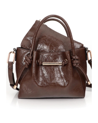 Bandolera Chocolate con Dorado Lola Casademunt