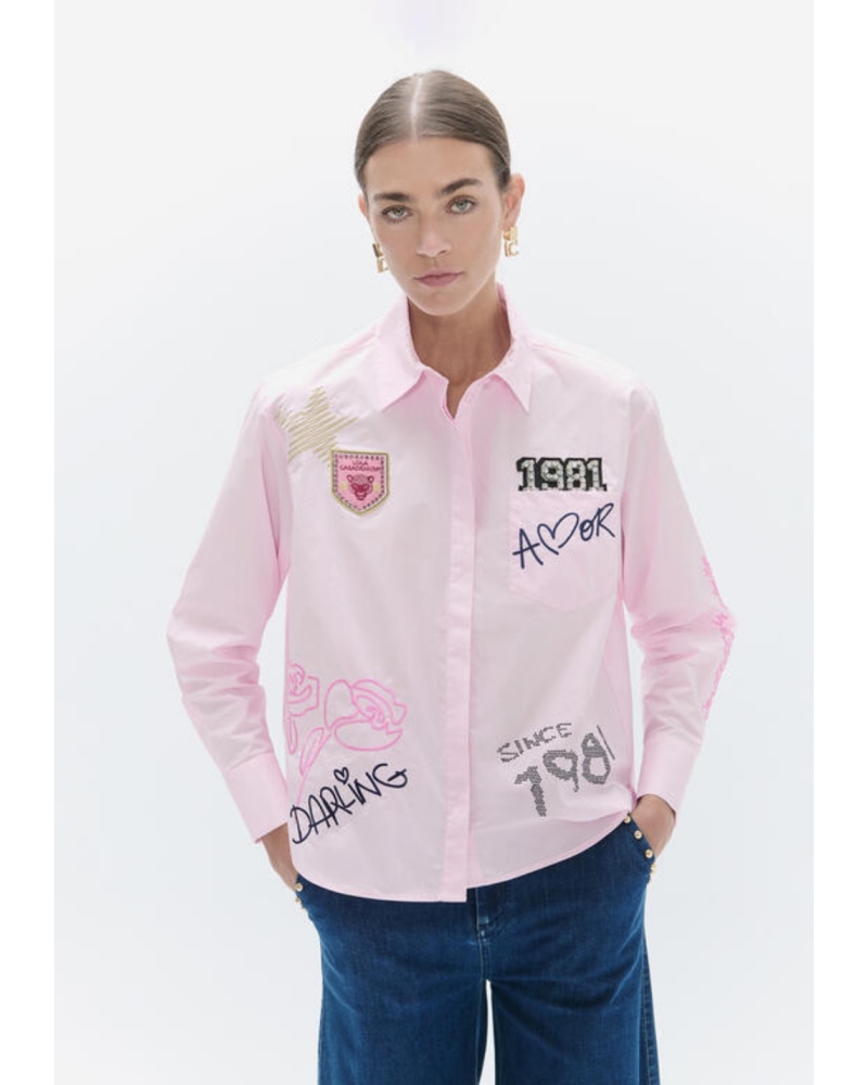Camisa Bordados y Parches Lola Casademunt