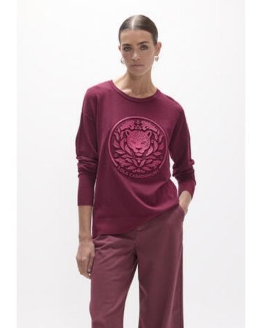 Jersey Burdeos Animal Lola Casademunt