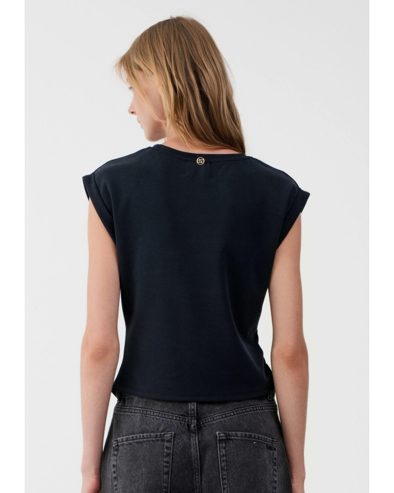 Camiseta Aplique Negro BSB 2