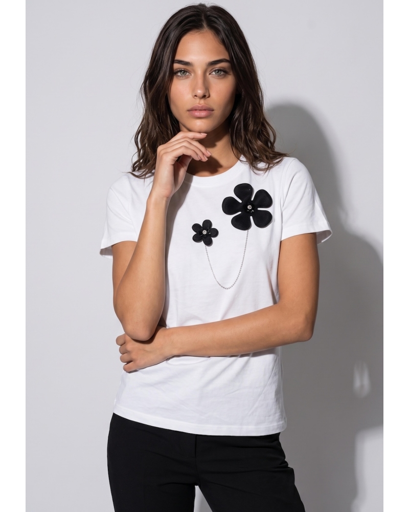 Camiseta Broche Flor Markup