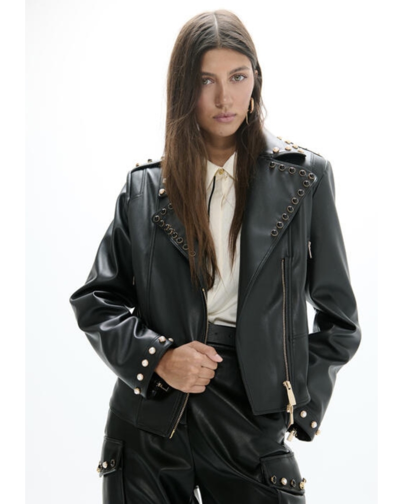 Chaqueta Biker Tachas Lola Casademunt
