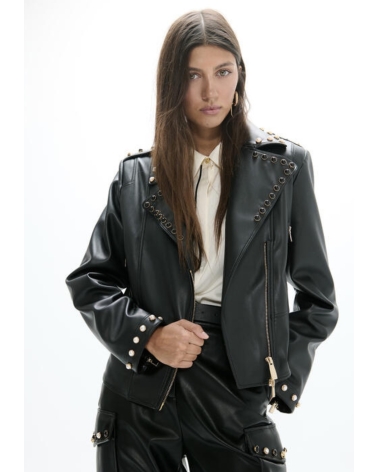 Chaqueta Biker Tachas Lola Casademunt