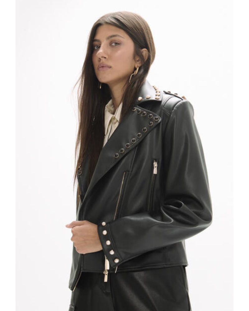 Chaqueta Biker Tachas Lola Casademunt