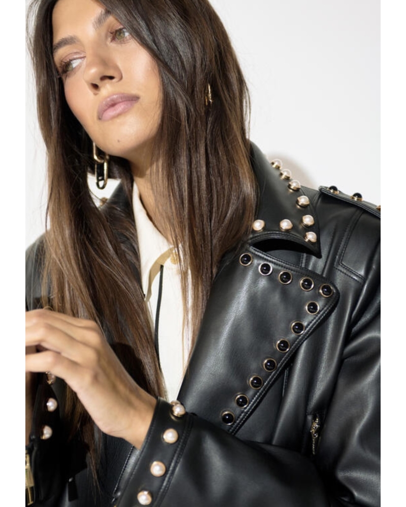 Chaqueta Biker Tachas Lola Casademunt 2