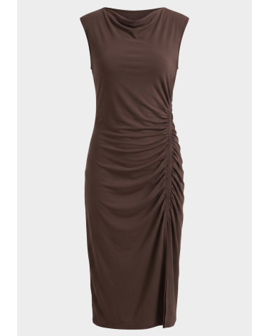 Vestido Drapeado Cacao Markup