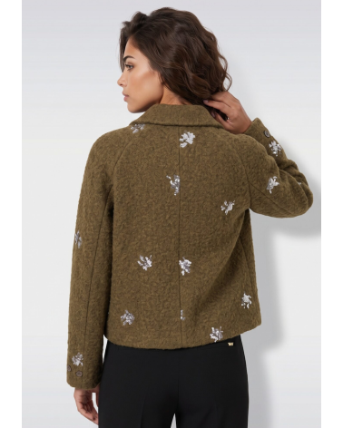 Chaqueta Oliva Pailletes Markup