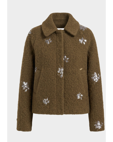 Chaqueta Oliva Pailletes Markup