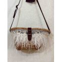 Capazo Bandolero Mini Plumas y Encaje