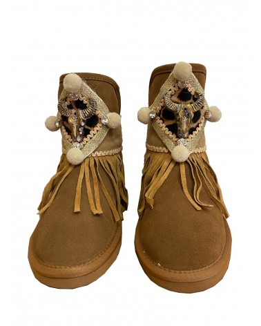 Botín Serraje Cubrebotas