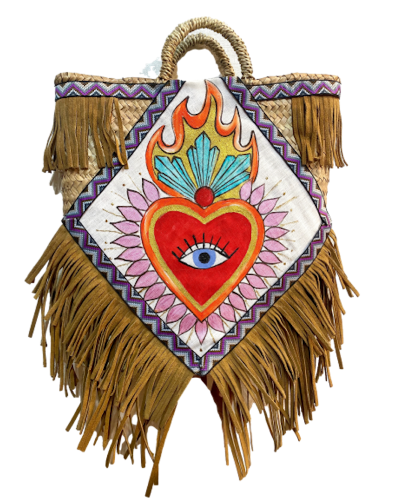 Sac Plage Rectangulaire Heart Beat 2