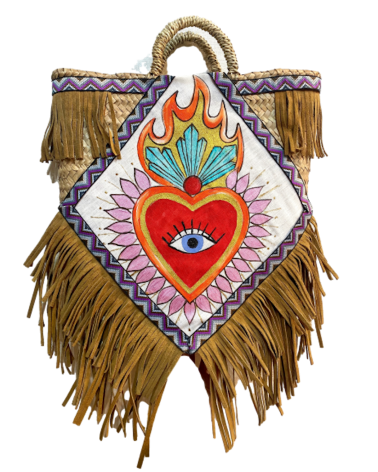 Sac Plage Rectangulaire Heart Beat