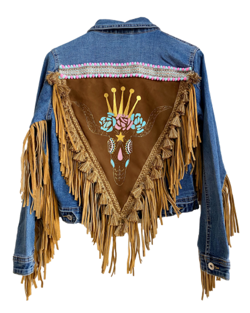 Indian Brown Jean Jacket 2