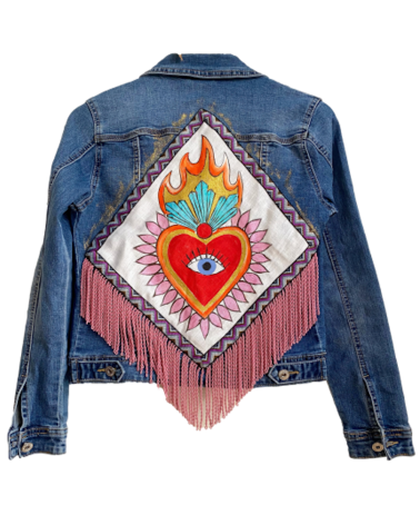 Cazadora Vaquera Heart Beat