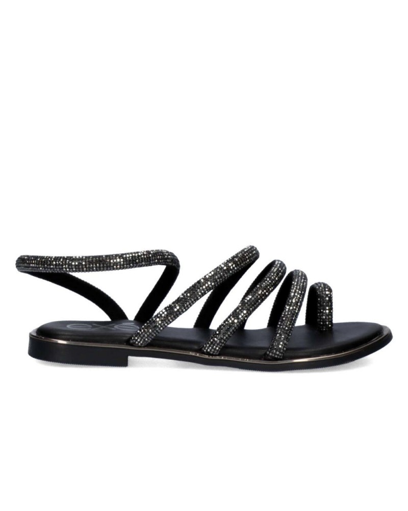 Black Jewel Sandal