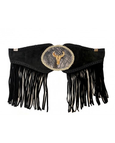 Ceinture corsé animal noir