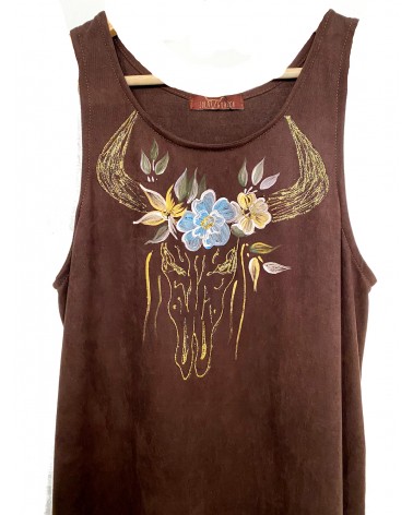 Vestido Antelina Búfalo Chocolate