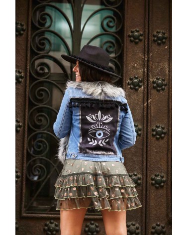 "Make Peace" Jean Jacket