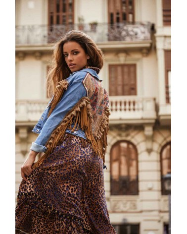 Veste en Jean "Stay Groovy"