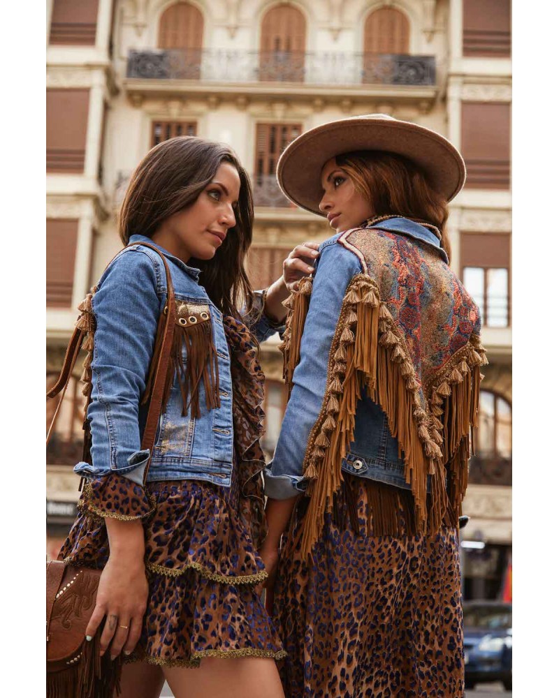 Veste en Jean "Stay Groovy"