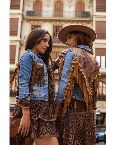 Veste en Jean "Stay Groovy"