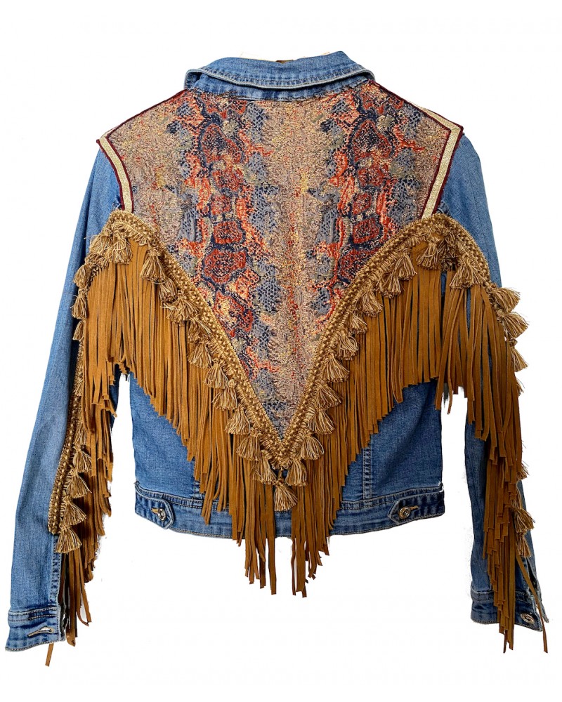 Veste en Jean "Stay Groovy" 2