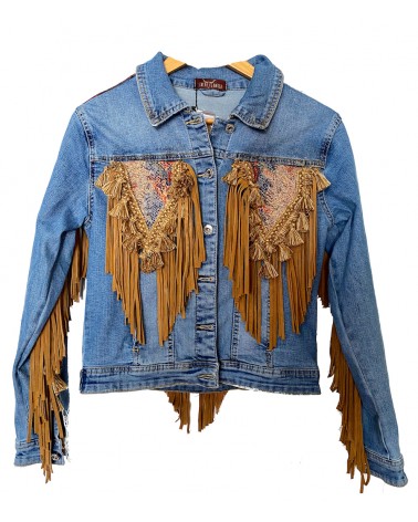 "Stay Groovy" Jean Jacket