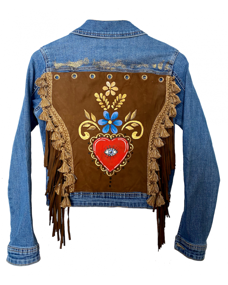 "Brave Heart" Jean Jacket