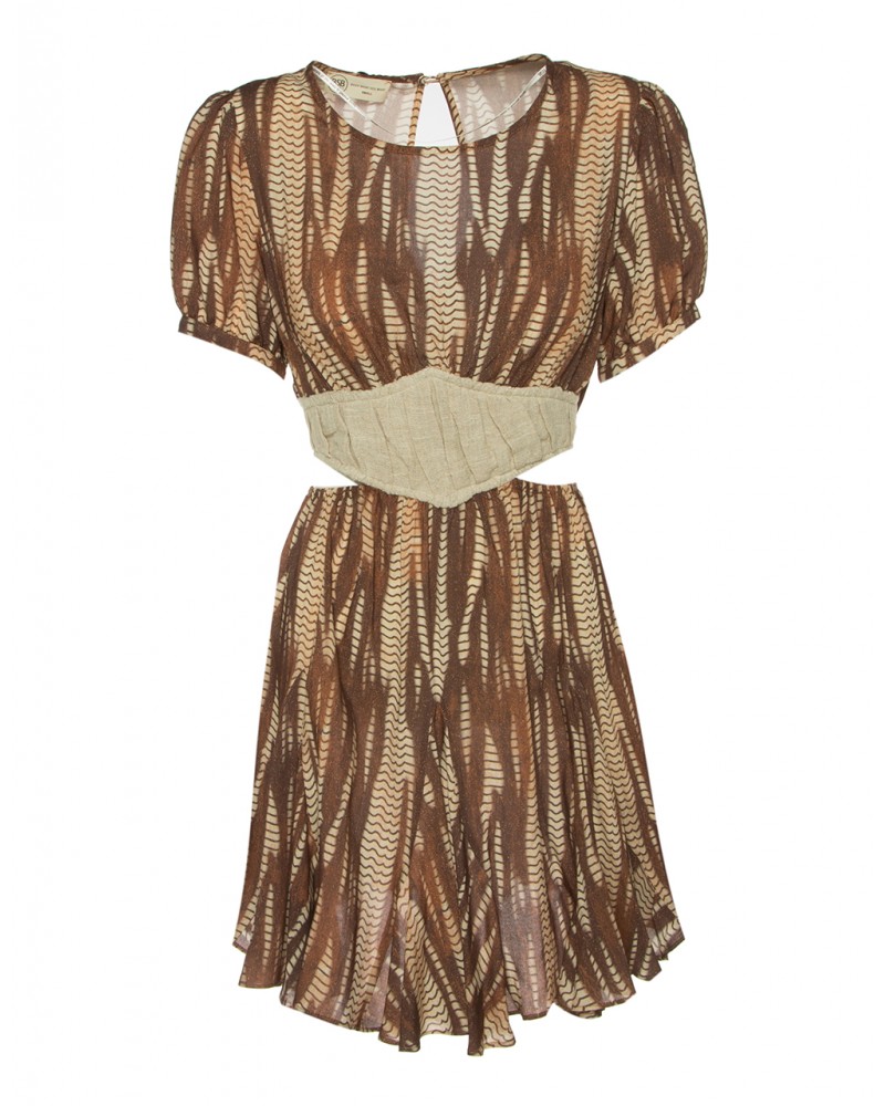 Vestido Cut Out Étnico