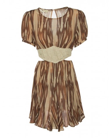Vestido Cut Out Étnico