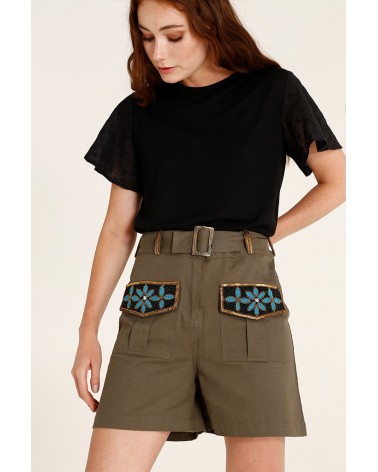 Pantalón Cargo Bordado
