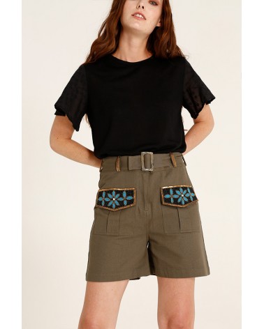 Pantalón Cargo Bordado