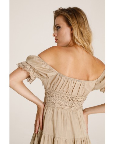 Natural veil dress