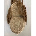 Bandolera Piel Plumas