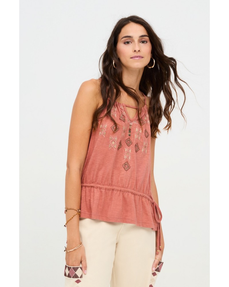 Top Halter Bordado