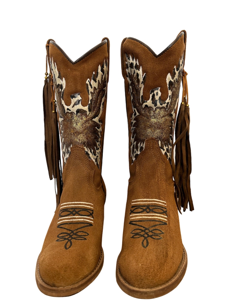 Bottes Cowboy Aigle Leopard 2