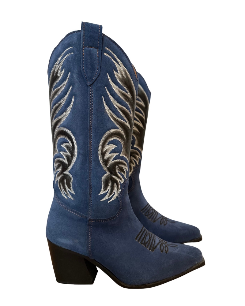 Lapisluzuli Pointed Cowboy Boots 2