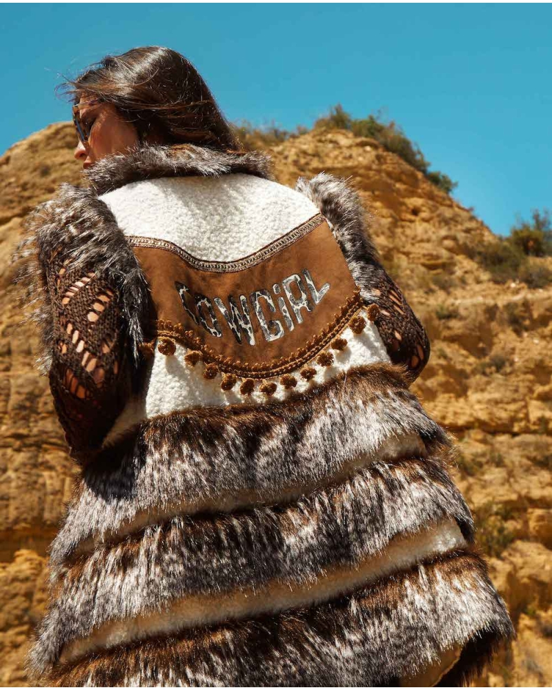 Gilet Maxi Jaspe Moka 2