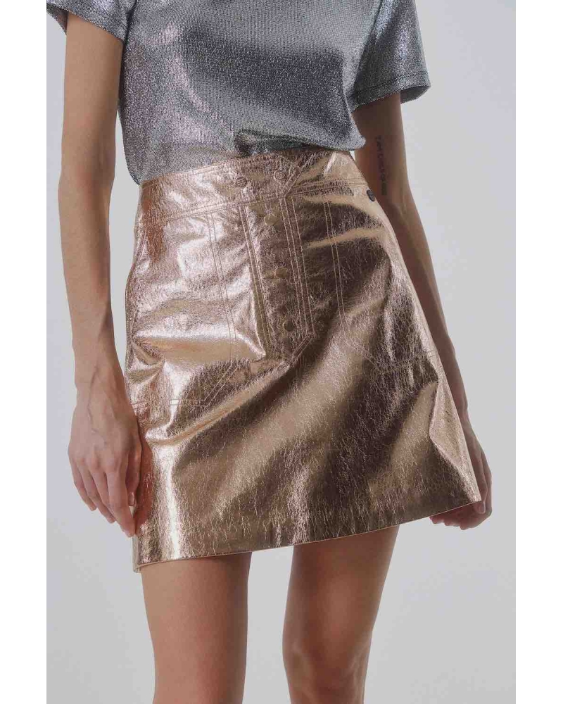 Rose metallic skirt 2