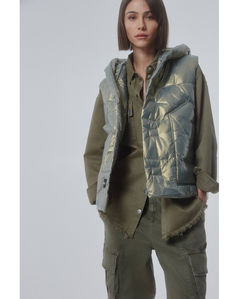 Gilet Métallisé Doré 2