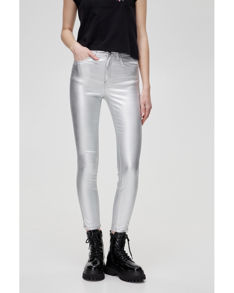 Pantalon encré en argent 2