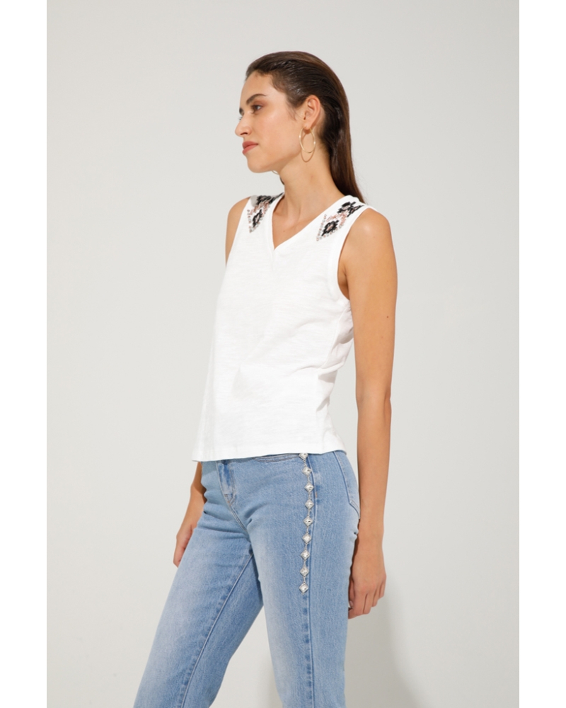Top Tribba Blanco