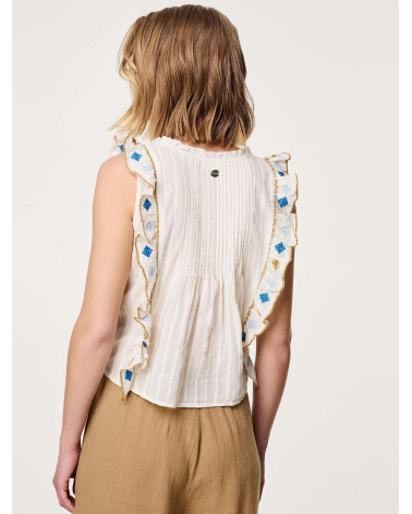 It 's an ethnic romantic blouse